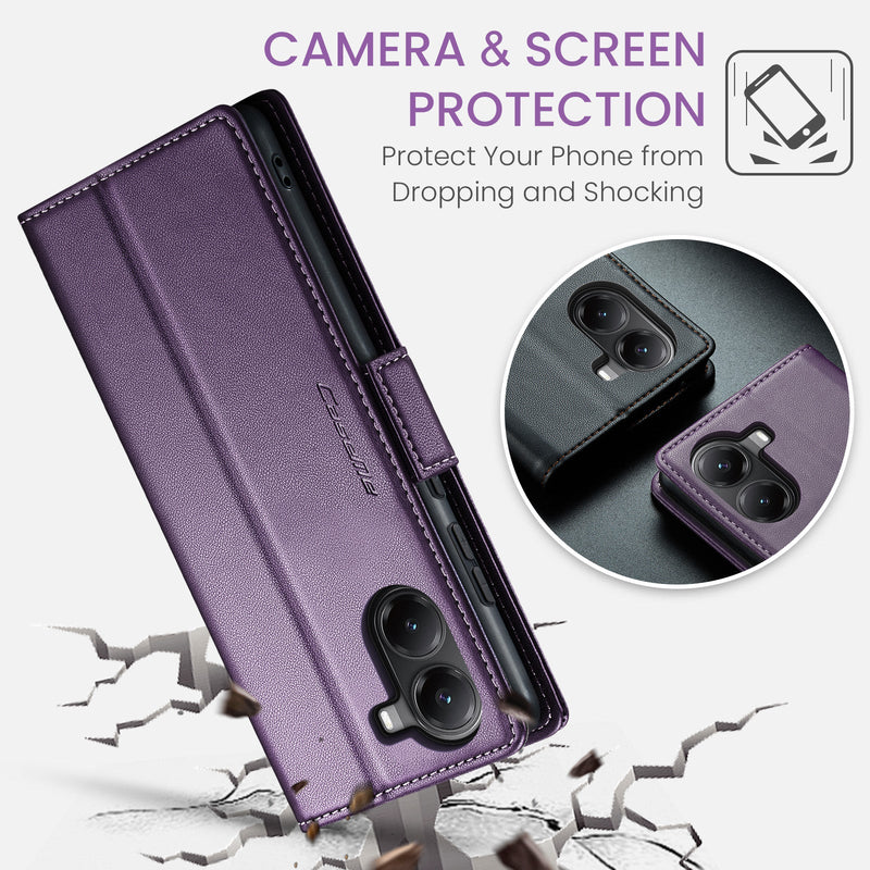 Xiaomi Poco X7 Pro CaseMe Retro Wallet Case [Purple]
