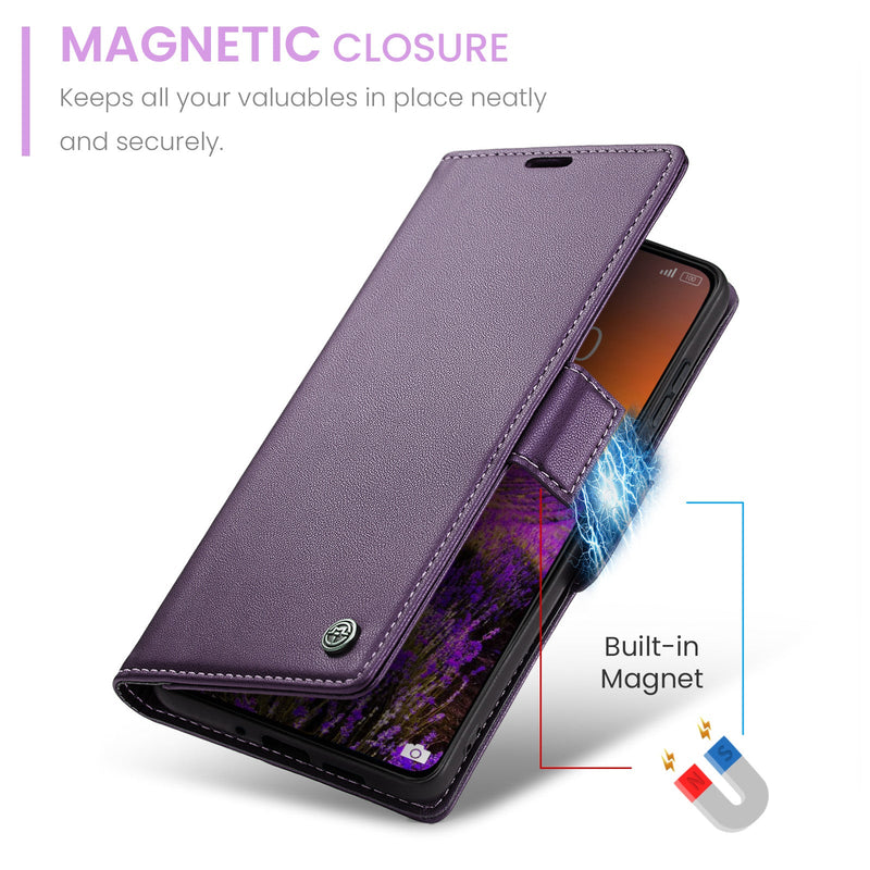 Xiaomi Poco X7 Pro CaseMe Retro Wallet Case [Purple]
