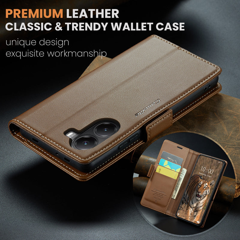 Xiaomi Poco X7 Pro CaseMe Retro Wallet Case [Brown]