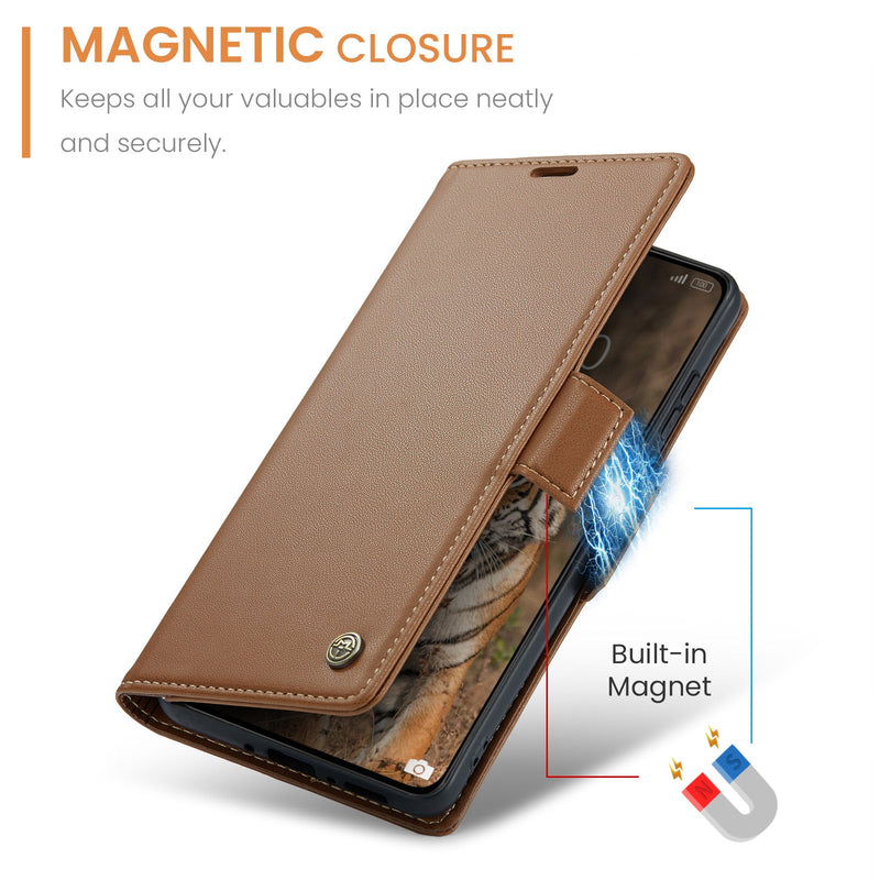 Xiaomi Poco X7 Pro CaseMe Retro Wallet Case [Brown]