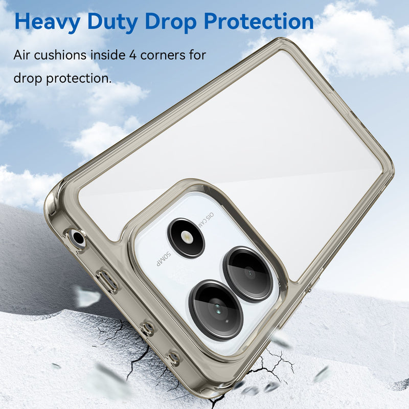 Xiaomi Redmi Note 14 5G Soft TPU Bumper Case [Clear Grey]