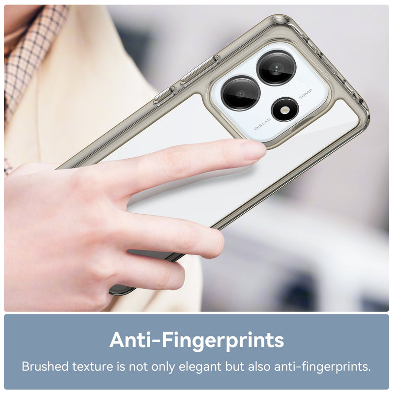 Xiaomi Redmi Note 14 5G Soft TPU Bumper Case [Clear Grey]