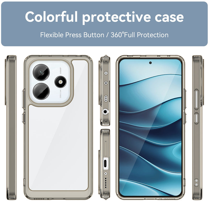 Xiaomi Redmi Note 14 5G Soft TPU Bumper Case [Clear Grey]