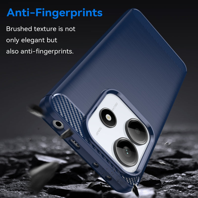 Xiaomi Redmi Note 14 5G Carbon Fibre Brushed Case [Navy]