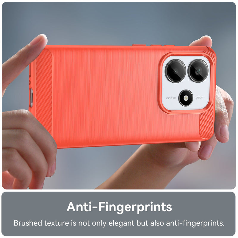 Xiaomi Redmi Note 14 5G Carbon Fibre Brushed Case [Red]