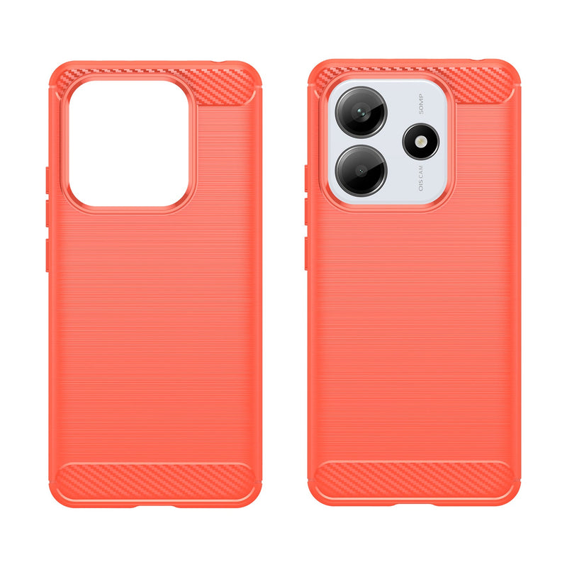 Xiaomi Redmi Note 14 5G Carbon Fibre Brushed Case [Red]