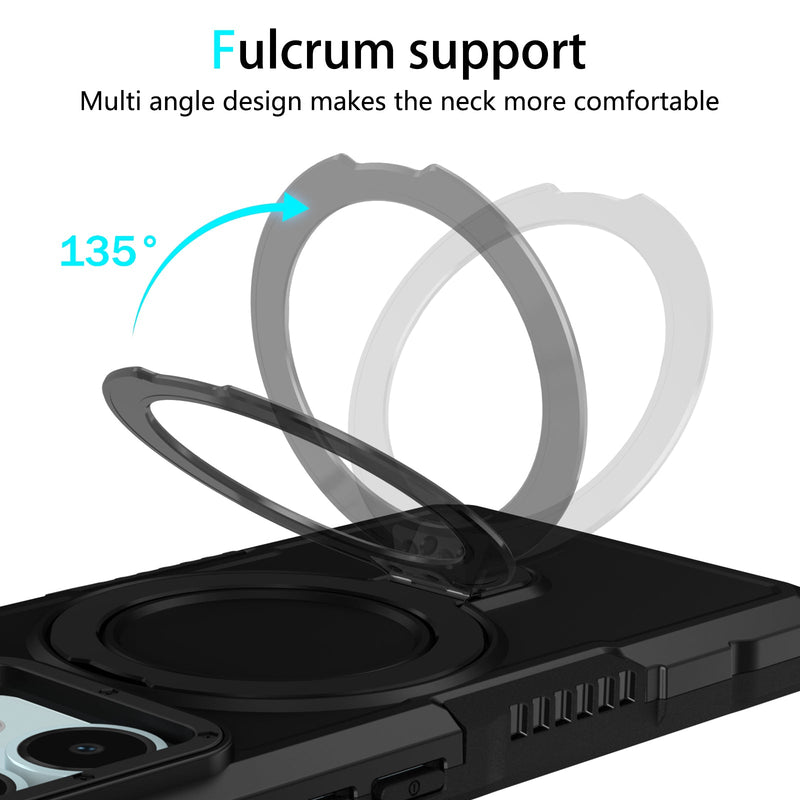 Xiaomi Redmi Note 14 5G Case Ring Kickstand [Black]