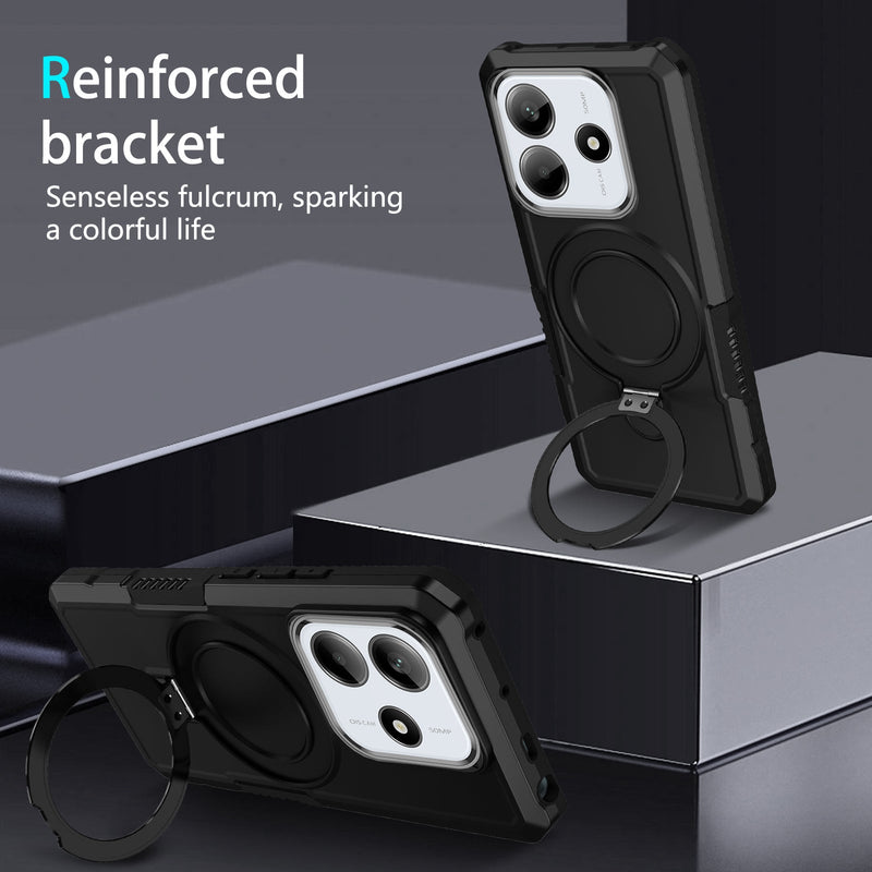 Xiaomi Redmi Note 14 5G Case Ring Kickstand [Purple]