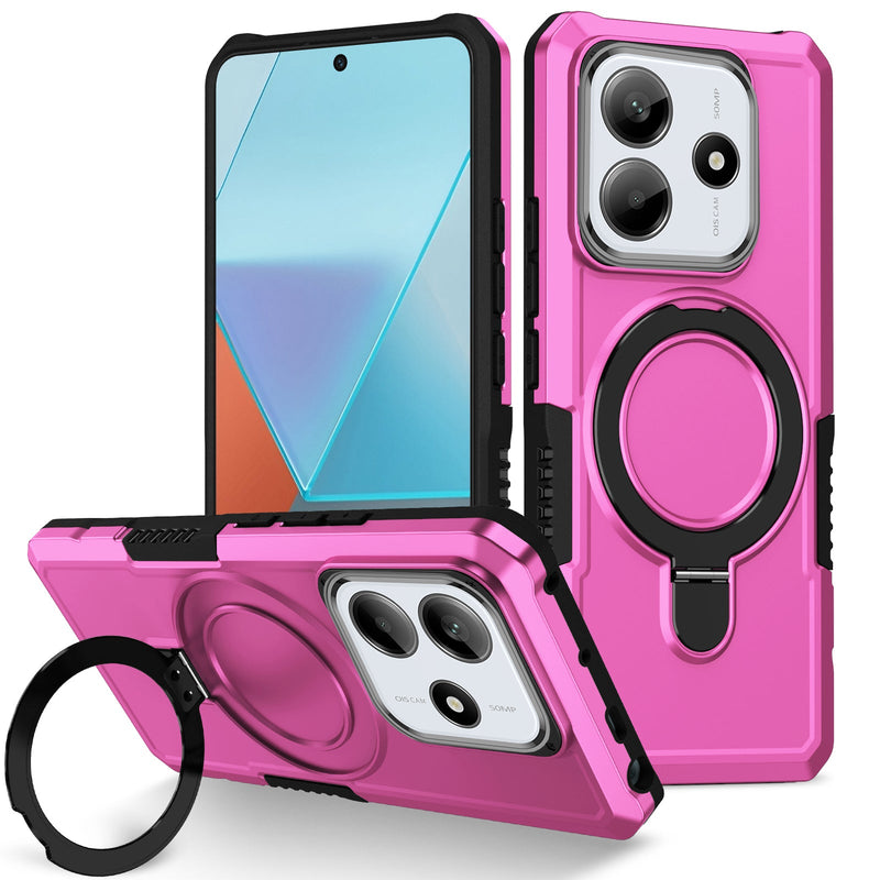 Xiaomi Redmi Note 14 5G Case Ring Kickstand [Pink]