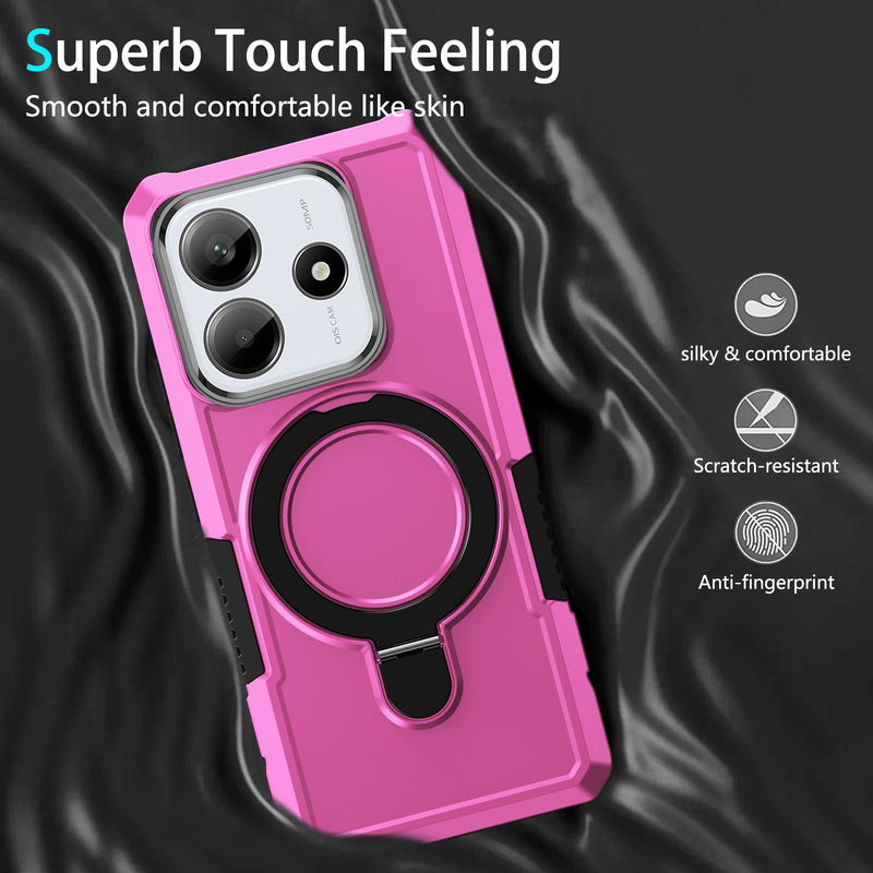 Xiaomi Redmi Note 14 5G Case Ring Kickstand [Pink]