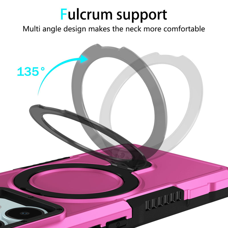 Xiaomi Redmi Note 14 5G Case Ring Kickstand [Pink]