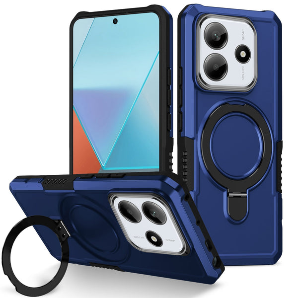 Xiaomi Redmi Note 14 5G Case Ring Kickstand [Navy]