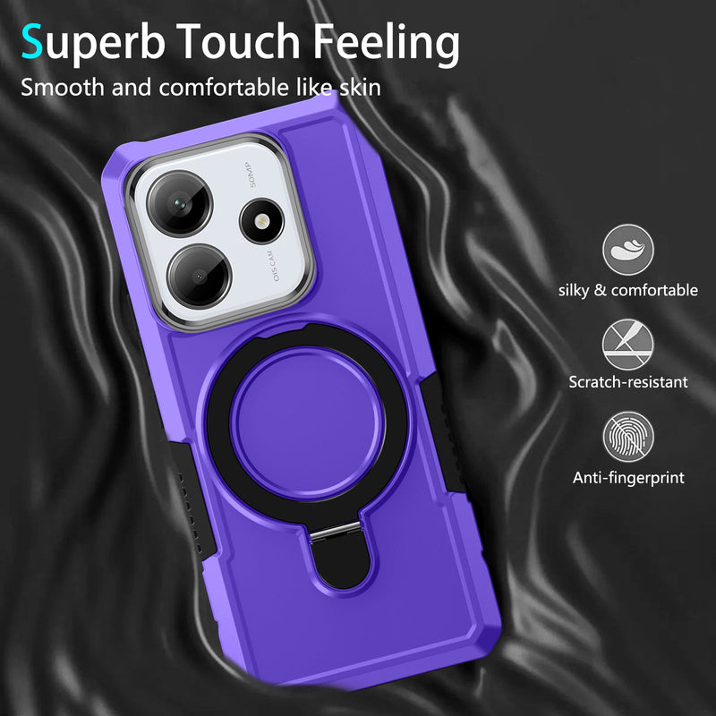 Xiaomi Redmi Note 14 5G Case Ring Kickstand [Purple]