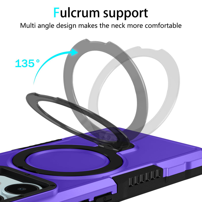 Xiaomi Redmi Note 14 5G Case Ring Kickstand [Purple]