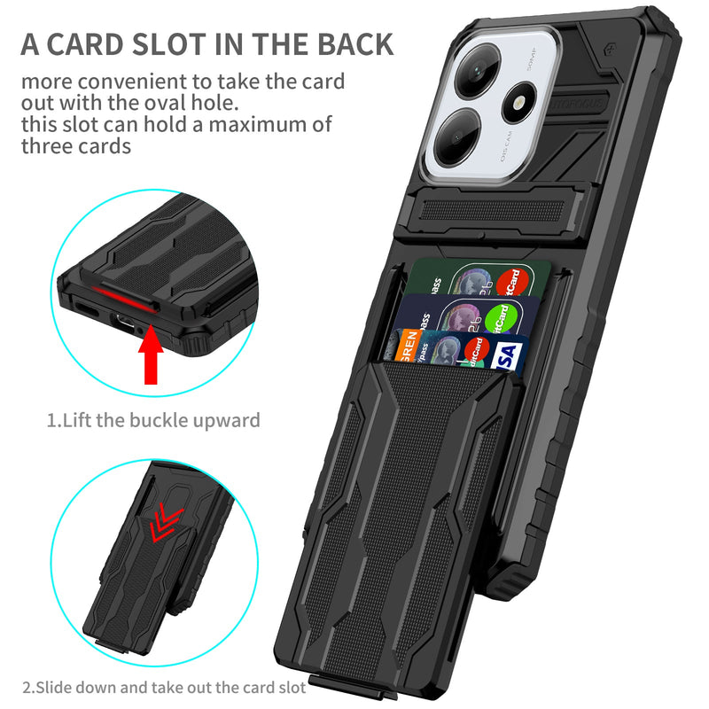 Xiaomi Redmi Note 14 5G Kickstand Card Case [Black]