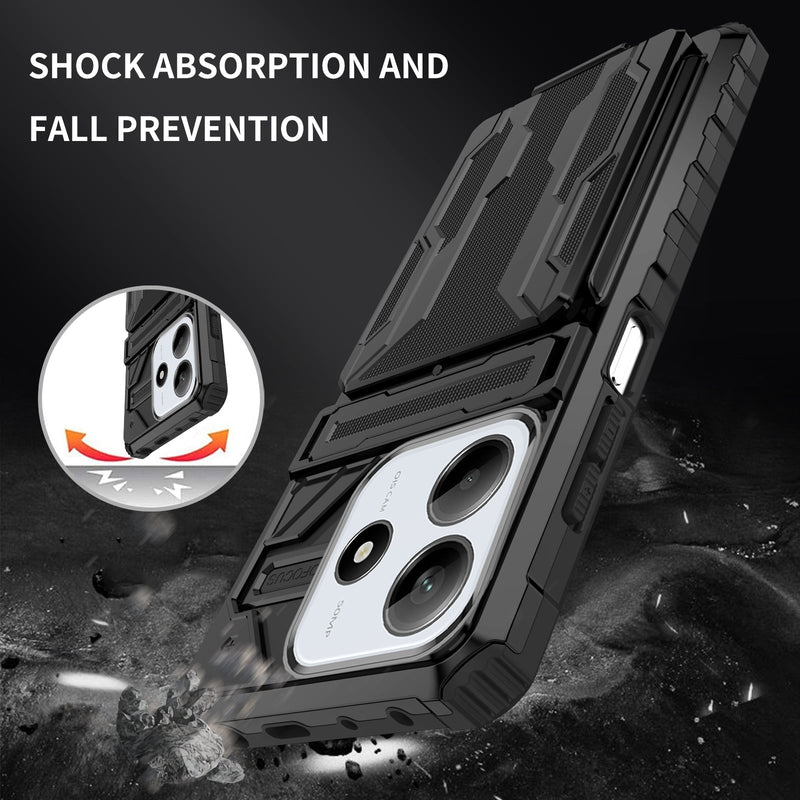 Xiaomi Redmi Note 14 5G Kickstand Card Case [Black]