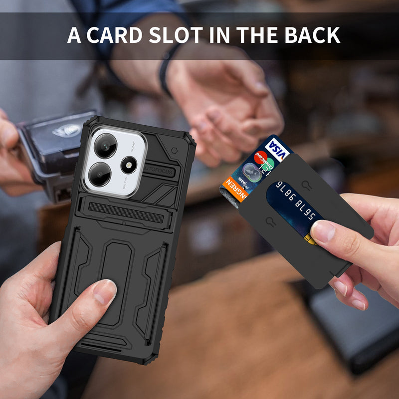 Xiaomi Redmi Note 14 5G Kickstand Card Case [Black]