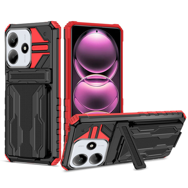 Xiaomi Redmi Note 14 5G Kickstand Card Case [Red]