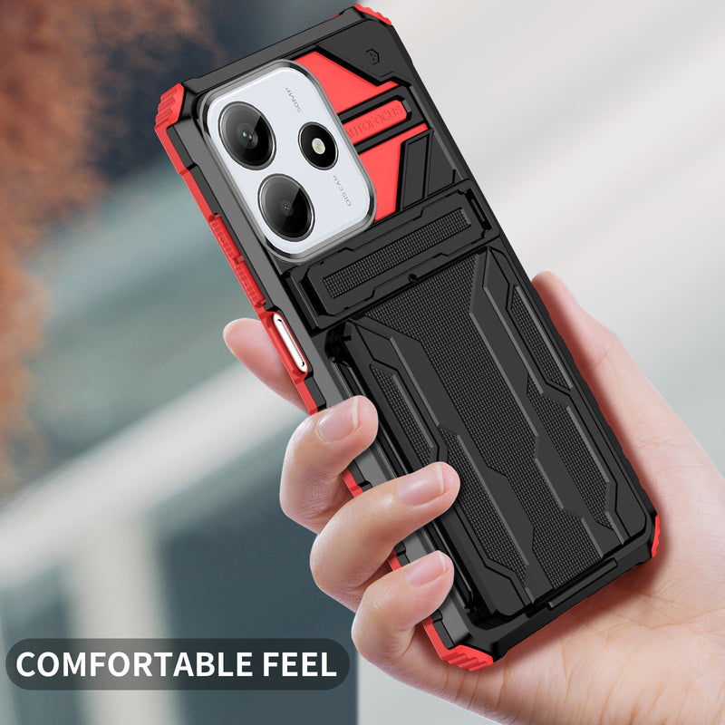 Xiaomi Redmi Note 14 5G Kickstand Card Case [Red]