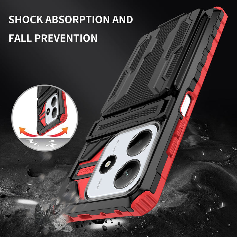 Xiaomi Redmi Note 14 5G Kickstand Card Case [Red]