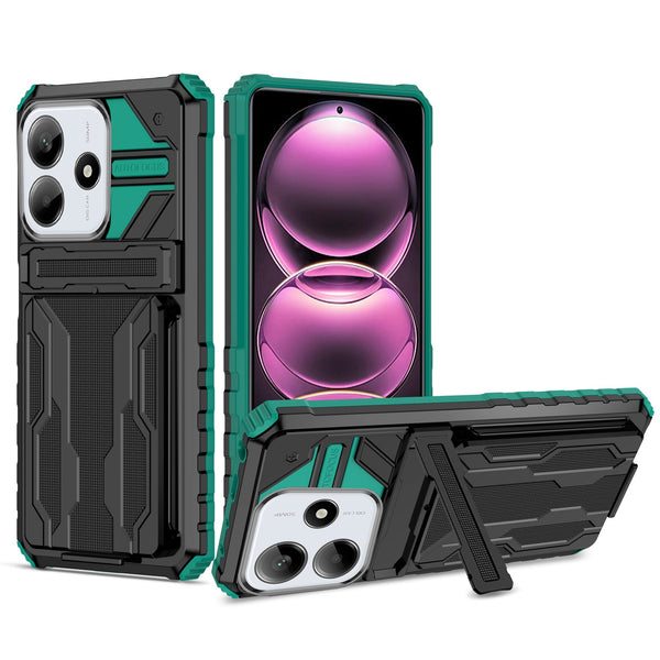 Xiaomi Redmi Note 14 5G Kickstand Card Case [Teal]