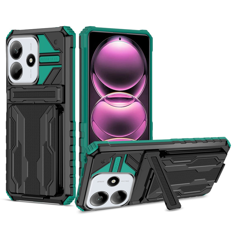 Xiaomi Redmi Note 14 5G Kickstand Card Case [Teal]