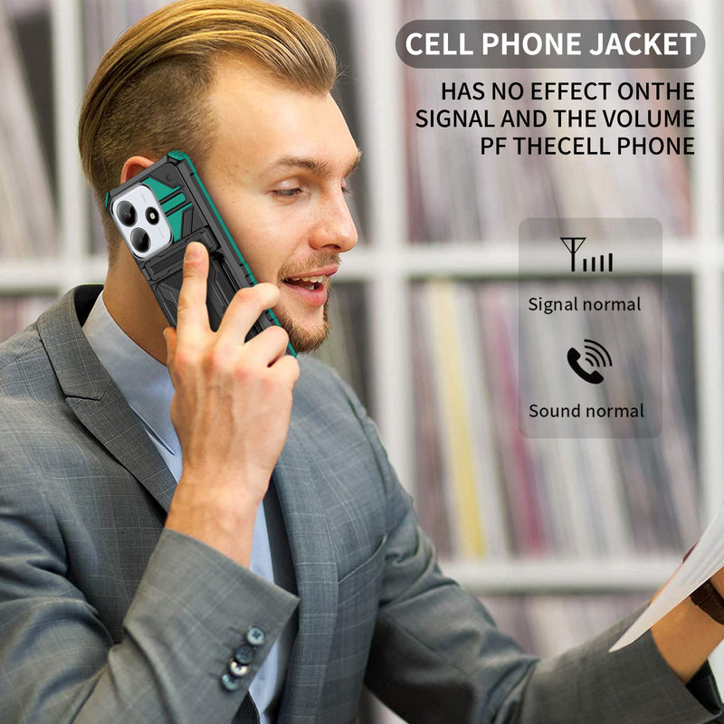 Xiaomi Redmi Note 14 5G Kickstand Card Case [Teal]