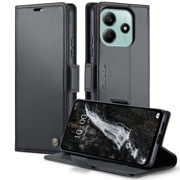 Xiaomi Redmi Note 14 5G CaseMe Retro Wallet Case [Black]