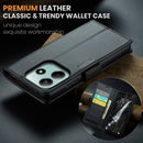 Xiaomi Redmi Note 14 5G CaseMe Retro Wallet Case [Black]