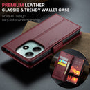 Xiaomi Redmi Note 14 5G CaseMe Retro Wallet Case [Maroon]