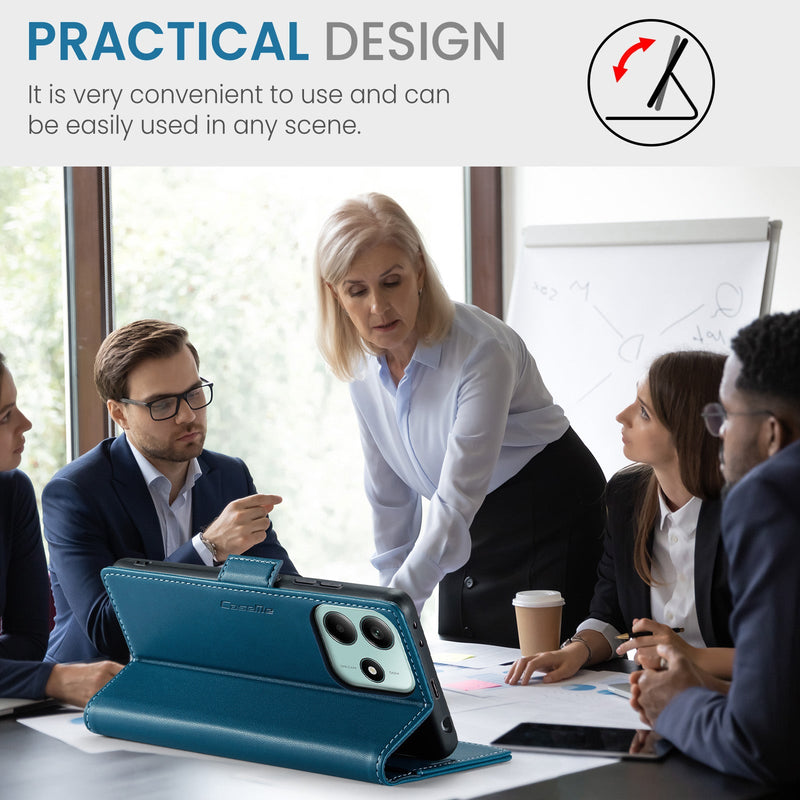 Xiaomi Redmi Note 14 5G CaseMe Retro Wallet Case [Navy]