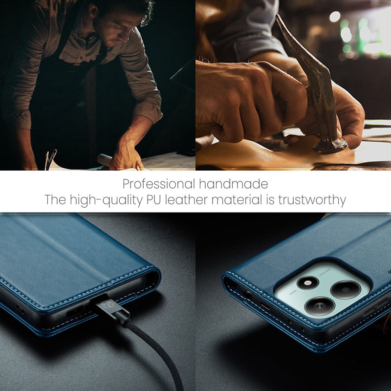 Xiaomi Redmi Note 14 5G CaseMe Retro Wallet Case [Navy]