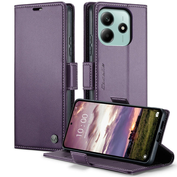 Xiaomi Redmi Note 14 5G CaseMe Retro Wallet Case [Purple]