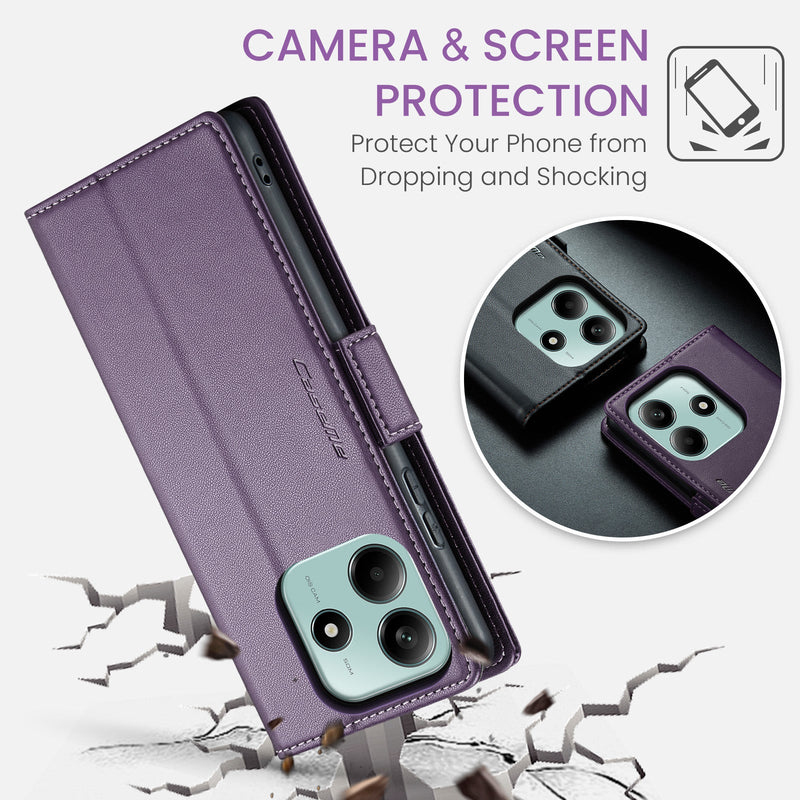Xiaomi Redmi Note 14 5G CaseMe Retro Wallet Case [Purple]