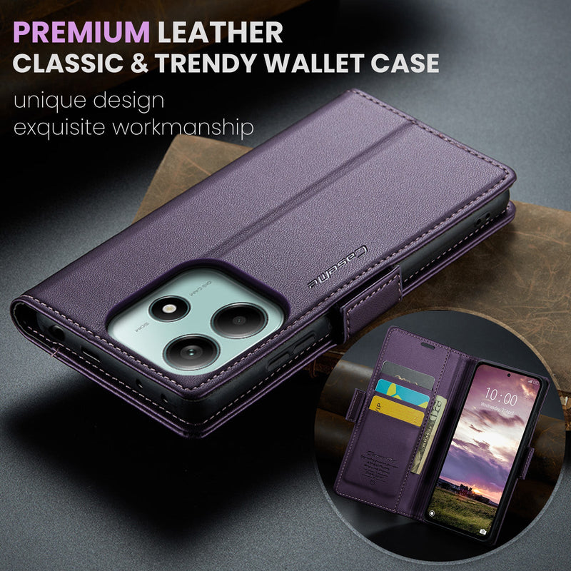 Xiaomi Redmi Note 14 5G CaseMe Retro Wallet Case [Purple]