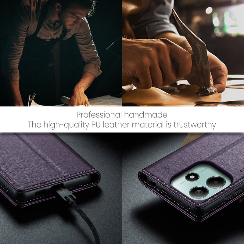 Xiaomi Redmi Note 14 5G CaseMe Retro Wallet Case [Purple]