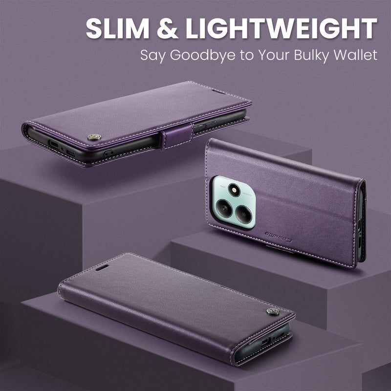 Xiaomi Redmi Note 14 5G CaseMe Retro Wallet Case [Purple]