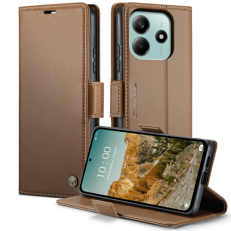 Xiaomi Redmi Note 14 5G CaseMe Retro Wallet Case [Brown]