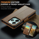 Xiaomi Redmi Note 14 5G CaseMe Retro Wallet Case [Brown]