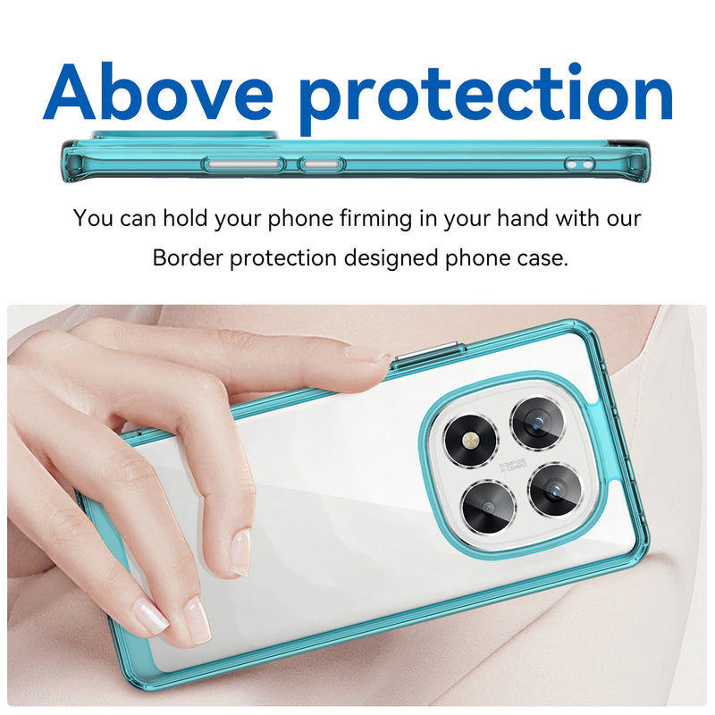Xiaomi Redmi Note 14 Pro 5G Soft TPU Bumper Case [Clear Blue]