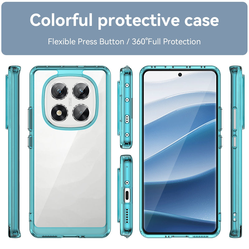 Xiaomi Redmi Note 14 Pro 5G Soft TPU Bumper Case [Clear Blue]