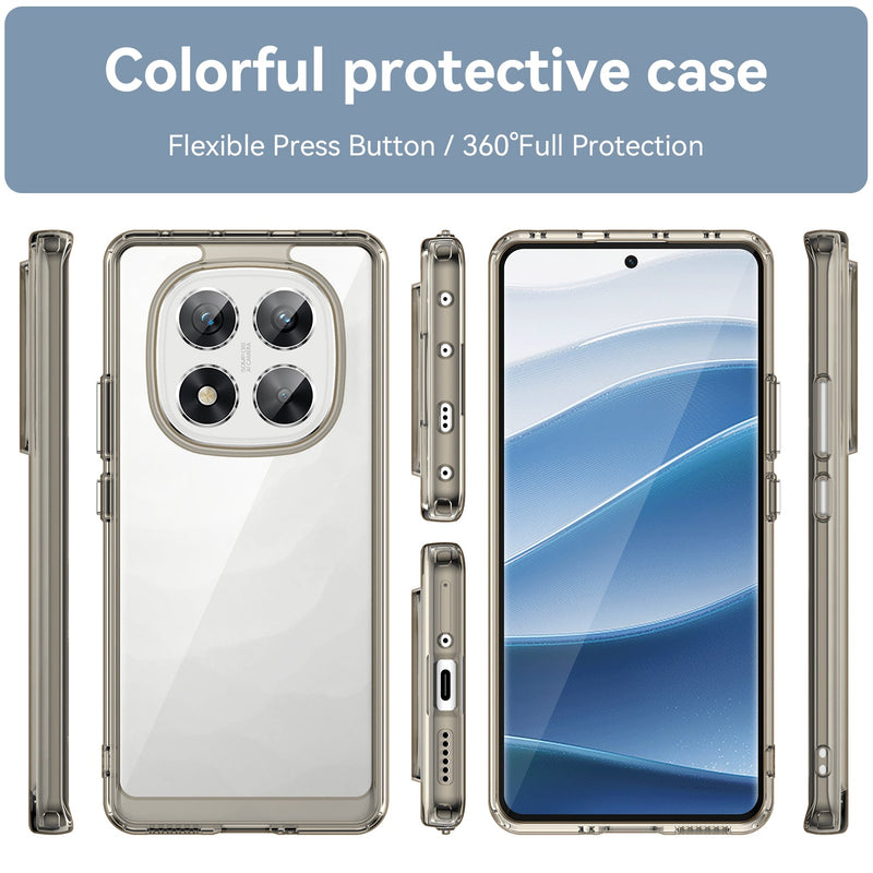 Xiaomi Redmi Note 14 Pro 5G Soft TPU Bumper Case [Clear Grey]