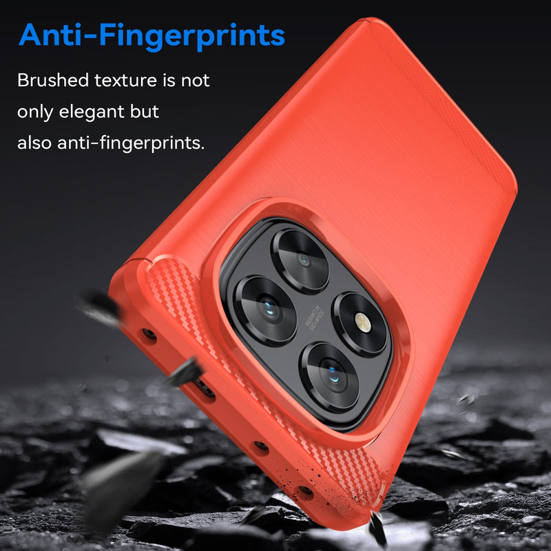 Xiaomi Redmi Note 14 Pro 5G Carbon Fibre Brushed Case [Red]