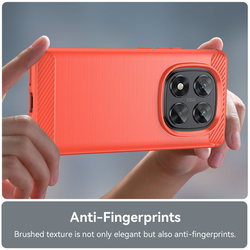 Xiaomi Redmi Note 14 Pro 5G Carbon Fibre Brushed Case [Red]