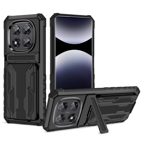 Xiaomi Redmi Note 14 Pro 5G Kickstand Card Case [Black]