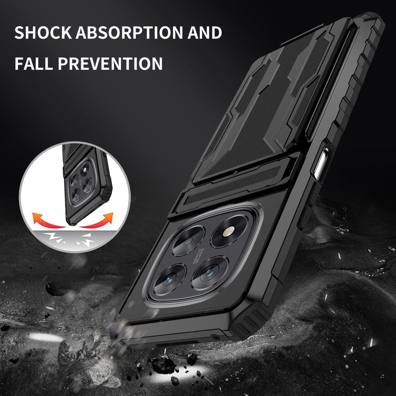 Xiaomi Redmi Note 14 Pro 5G Kickstand Card Case [Black]