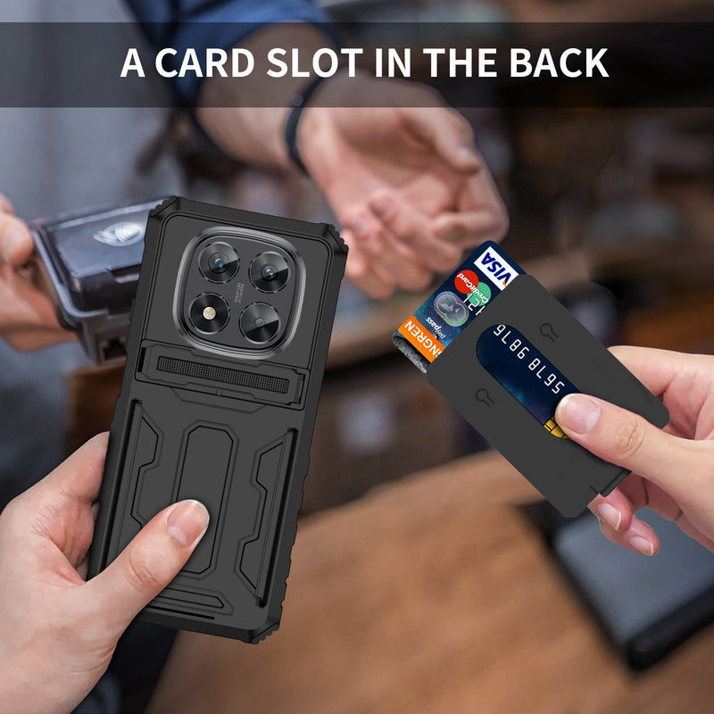 Xiaomi Redmi Note 14 Pro 5G Kickstand Card Case [Black]