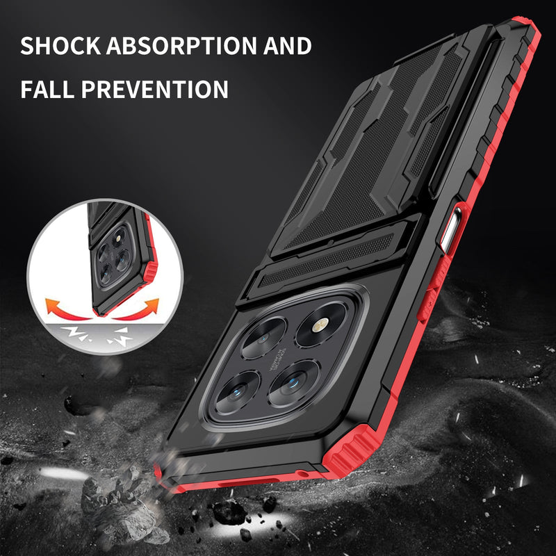 Xiaomi Redmi Note 14 Pro 5G Kickstand Card Case [Red]