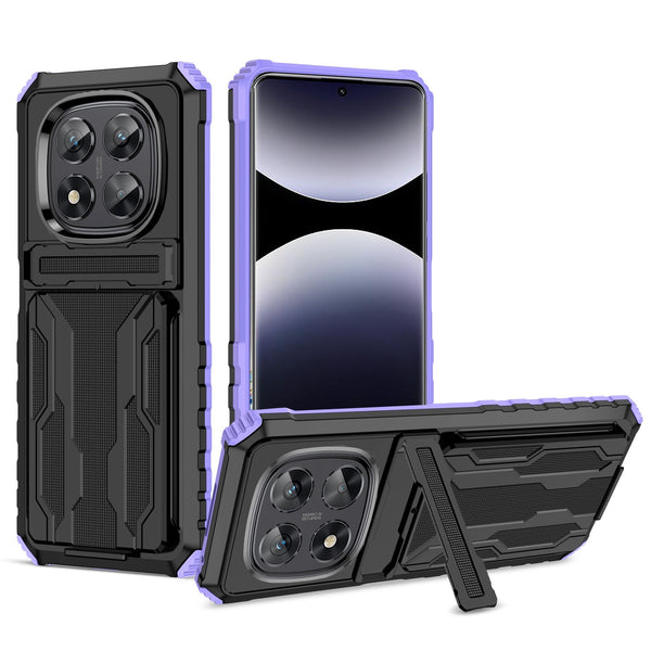Xiaomi Redmi Note 14 Pro 5G Kickstand Card Case [Purple]