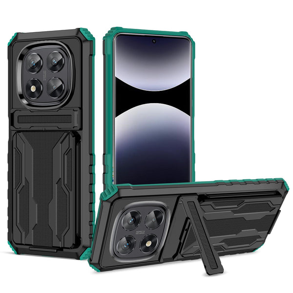 Xiaomi Redmi Note 14 Pro 5G Kickstand Card Case [Teal]
